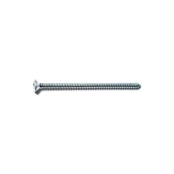 Midwest Fastener Sheet Metal Screw, #12 x 4 in, Zinc Plated Steel Flat Head Phillips Drive, 15 PK 932085 - main